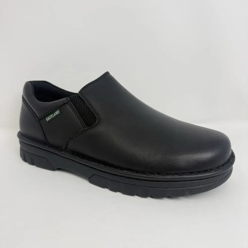 Eastland Newport Men’s 12 Wide Black Leather Slip On Loafers Comfort Shoes New